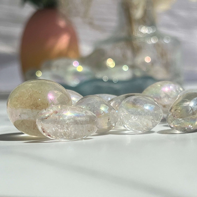 Angel Aura Quartz Tumbled Stones Wholesale Crystal Healing Gems