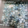 Premium Aquamarine tumbled stones for wholesale crystal suppliers