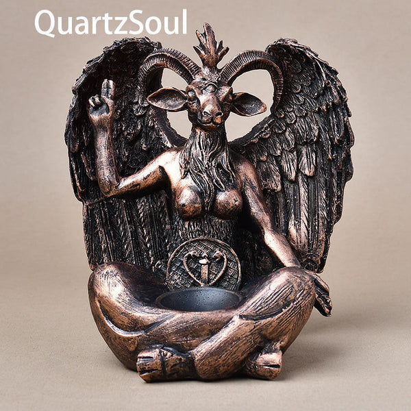 Baphomet Crystal Ball Base Display Stand for Sphere & Crystal