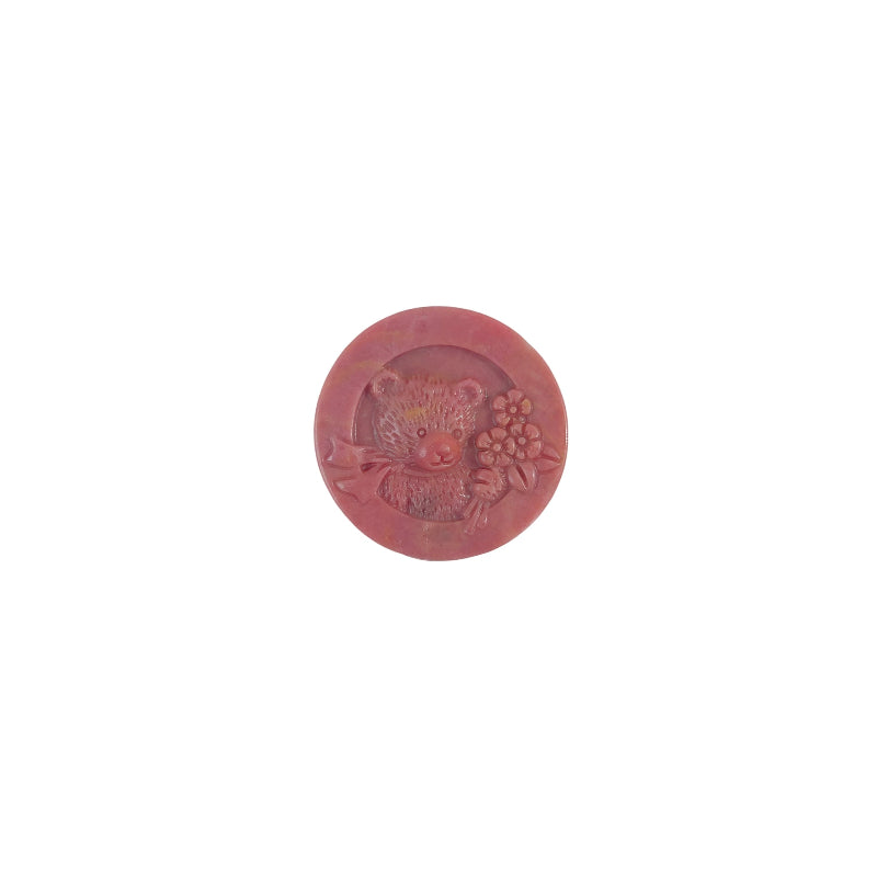 Hand carved bear shape rhodonite crystal figurine for wholesale collectors