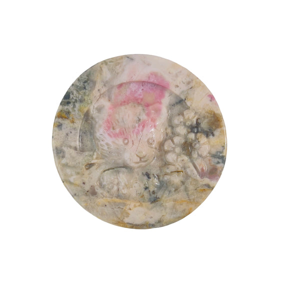 Bear Shaped Healing Crystal Rhodonite Collection