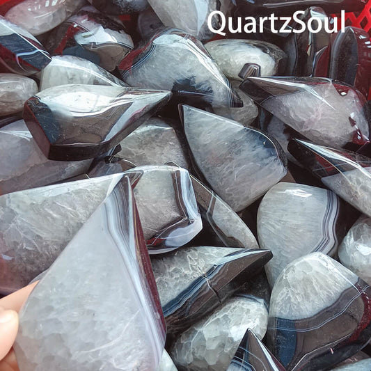 Premium Black Sardonyx Wholesale Crystals Bulk Collection