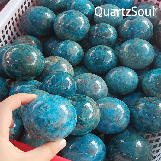  Premium Blue Apatite Crystal Sphere Wholesale Bulk Supply