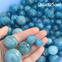 Premium blue apatite crystal sphere wholesale bulk crystal supplier