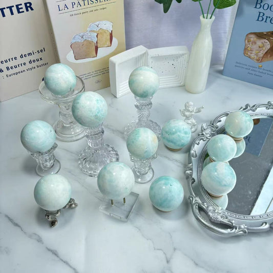 Natural Blue Aragonite Crystal Sphere Wholesale For Crystal Healing