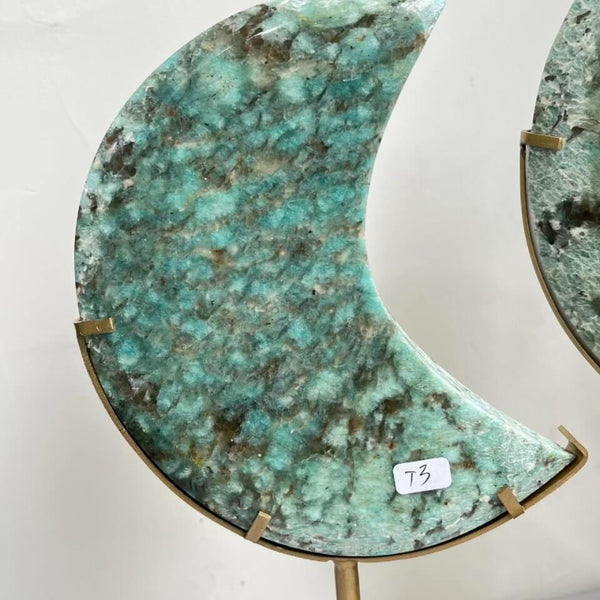 Blue Green Amazonite Moon Crystal Wholesale Spiritual Healing
