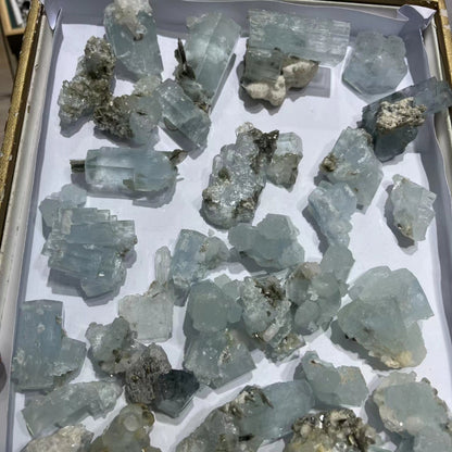 Bulk Natural Aquamarine Specimens for Crystal Suppliers