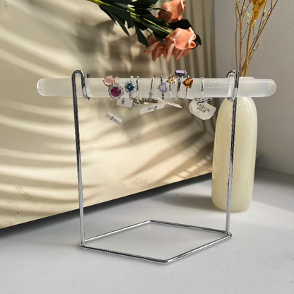 Bulk Crystal Selenite Jewelry Display for Wholesale Buyers