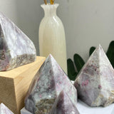 Bulk Lepidolite Crystal Points Collection Wholesale Display