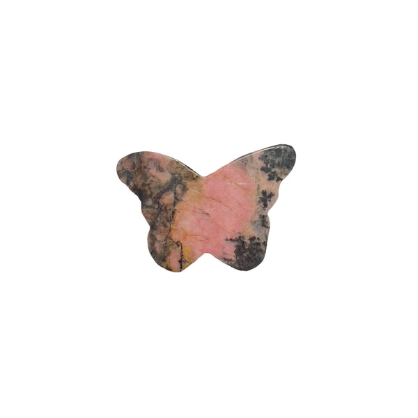 Rhodonite butterfly crystal for heart chakra healing work
