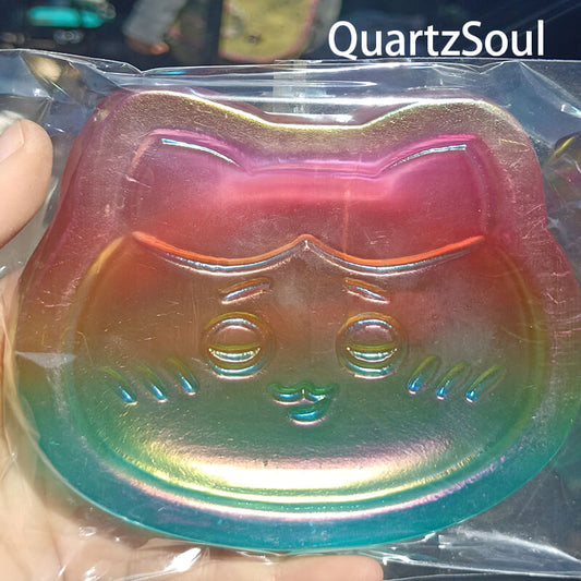 Rainbow cat selenite crystal wholesale for crystal shops