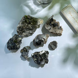 Natural Chalcopyrite Quartz with Rainbow Iridescence Wholesale