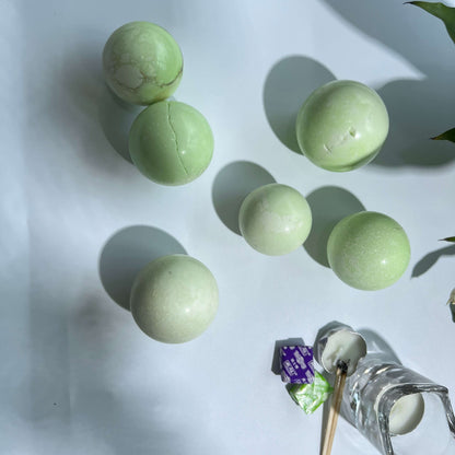 Various Chrysoprase Crystal Spheres Wholesale Bulk Supply