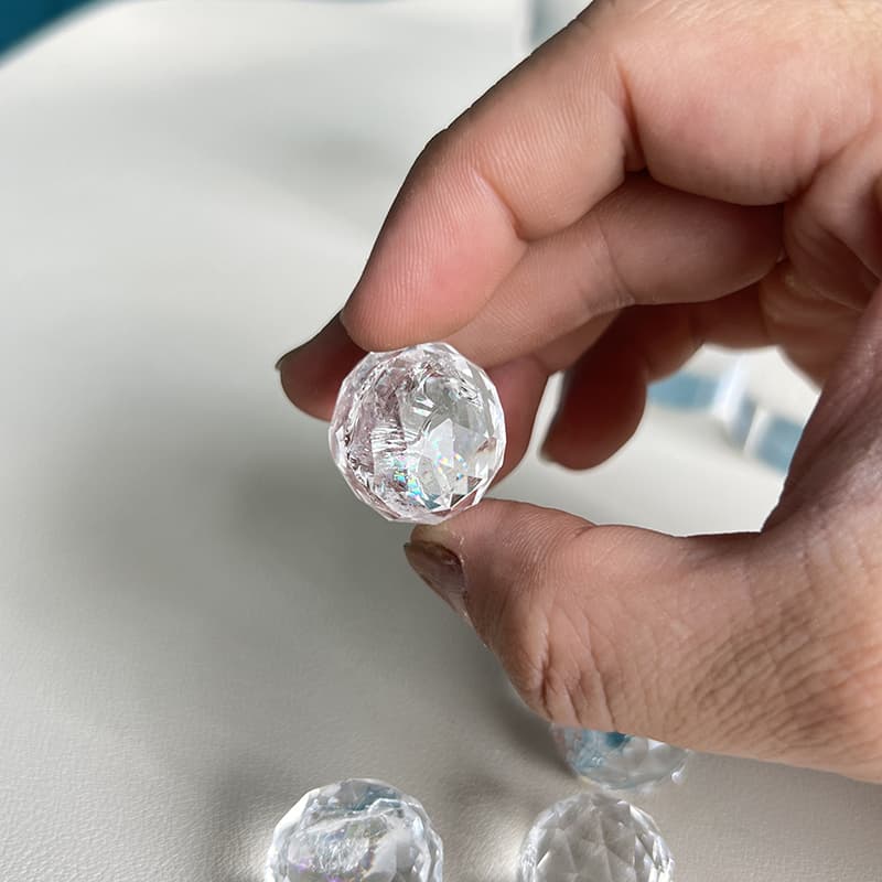  Clear Quartz crystal mini spheres arranged in healing crystal grid formation