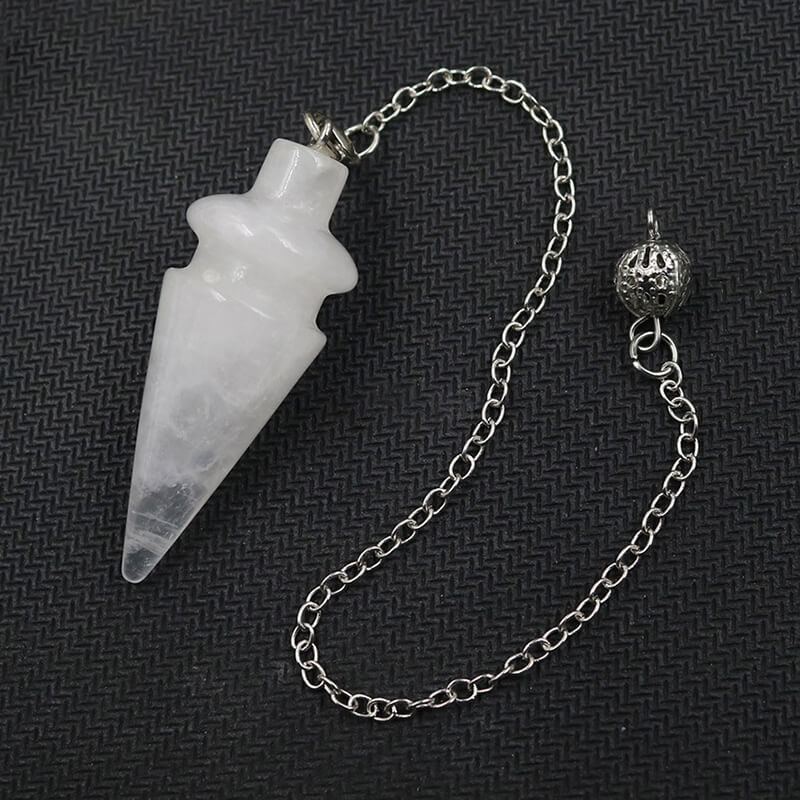 Clear Quartz Crystal Pendulum for Spiritual Guidance