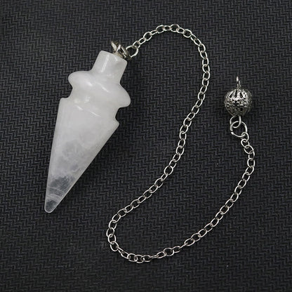 Clear Quartz Crystal Pendulum for Spiritual Guidance