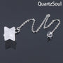 Clear Quartz Crystal Merkaba Star Pendulum for Divination
