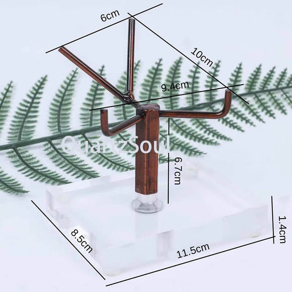 Acrylic Crystal Display Stand with Adjustable Metal Arms