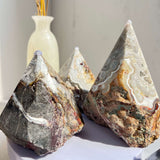 Medium Sized Crazy Lace Agate Points for Crystal Suppliers