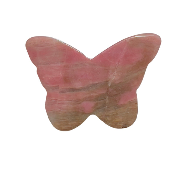 Multiple Angles Of Rhodonite Crystal Butterfly Carving Wholesale