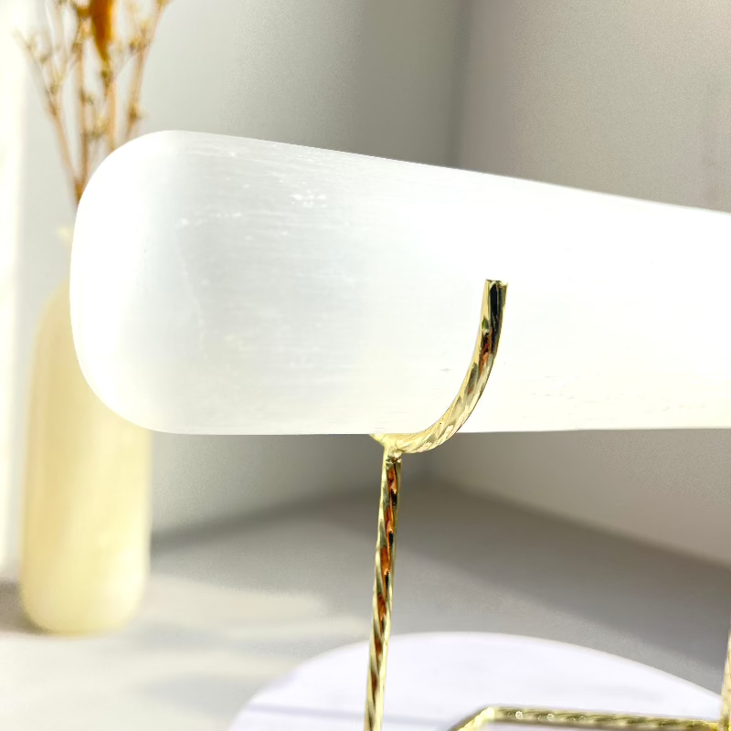 Elegant crystal display stand enhancing home decor