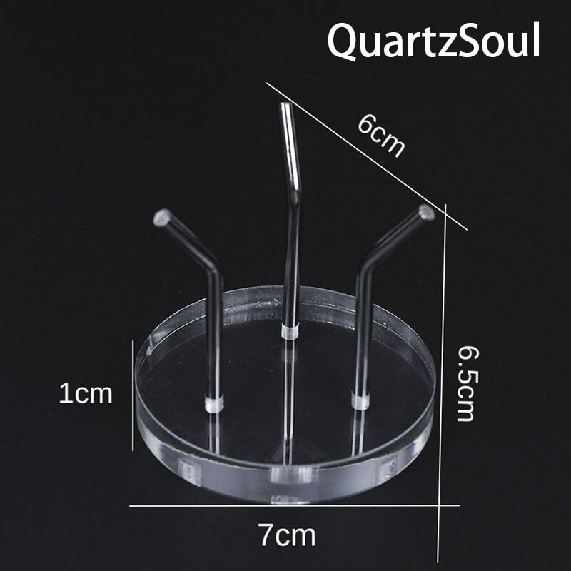 Premium Acrylic Crystal Ball Display Stand with Metal Prong