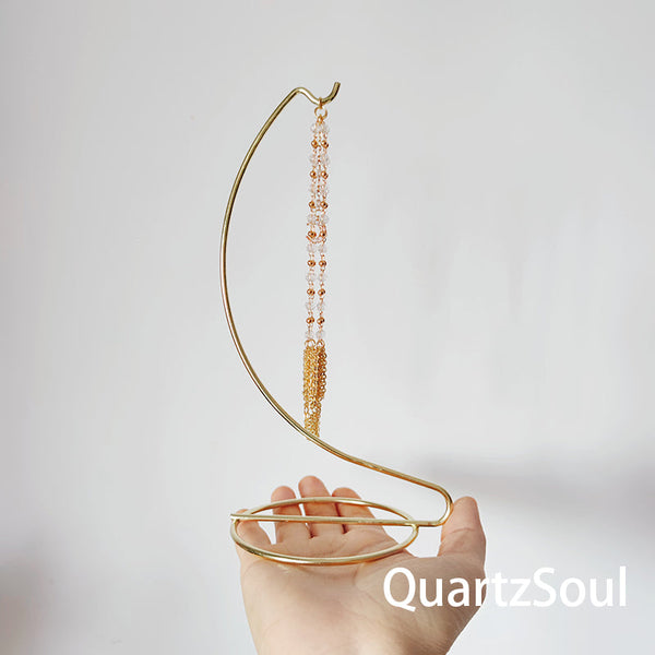 Crystal DreamCatcher with Sphere Stand Crystal Holder Decor