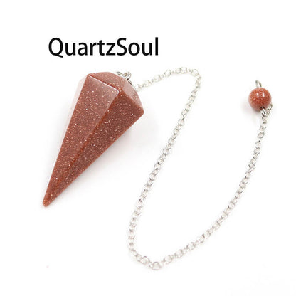 Goldstone Crystal Pendulum for Ambition and Energy