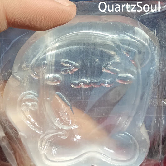 Hand-carved dog selenite crystal for wholesale crystal suppliers