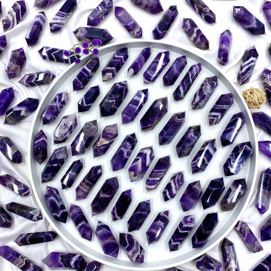 Premium Dream Amethyst Double Point Crystal for Wholesale Crystal Suppliers