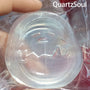 Premium eggshell selenite crystal with carved face for wholesale crystal suppliers