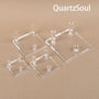 Premium crystal display stand holder for spheres and gemstones - multiple sizes