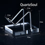 Small crystal display stand with acrylic base for mineral specimens and gemstones