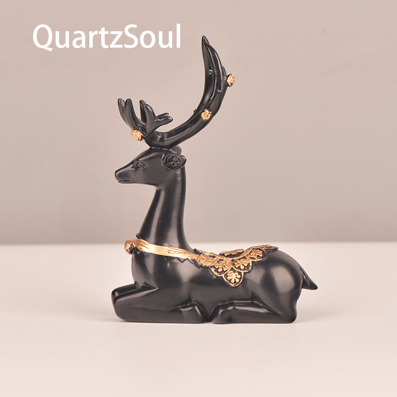 Deer Crystal Stand Display Holder for Sphere Gemstone Decor