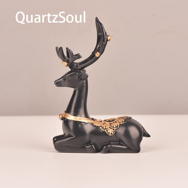 Deer Crystal Stand Display Holder for Sphere Gemstone Decor