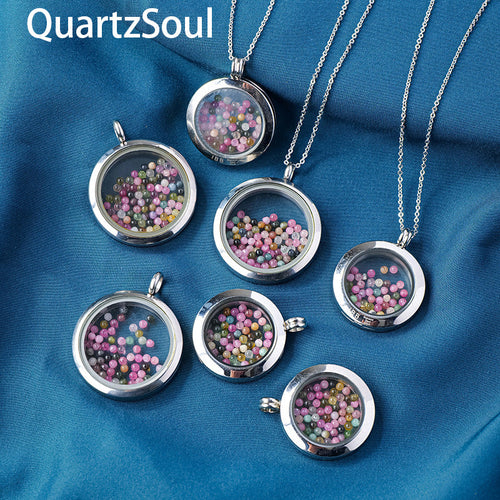 Elegant Glass Photo Box Crystal Pendant for Preserving Memories