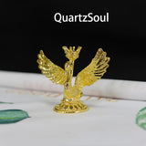 Gold Swan Crystal Ball Display Stand for Spheres and Minerals