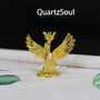 Gold Swan Crystal Ball Display Stand for Spheres and Minerals