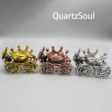 Enchanted Rabbit Carriage Crystal Display Stand in Gold, Silver, and Rose Gold finishes