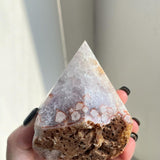 Flower Agate Points Display for Crystal Shops Wholesale