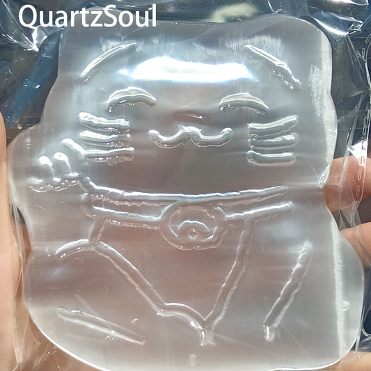 Lucky Cat Shaped Selenite Crystal Wholesale for Crystal Suppliers and Retailers