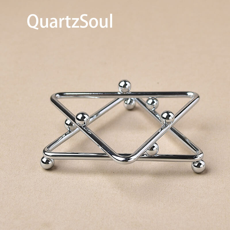 Geometric Crystal Display Stand with  Ball Feet