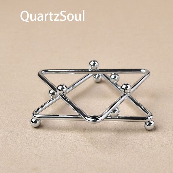 Geometric Crystal Display Stand with  Ball Feet