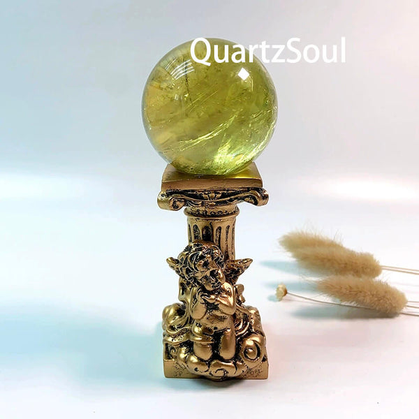 Angel Crystal Display Stand - Decorative Sphere Holder For Home