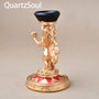 Elegant gold crystal sphere stand display holder for minerals and crystals