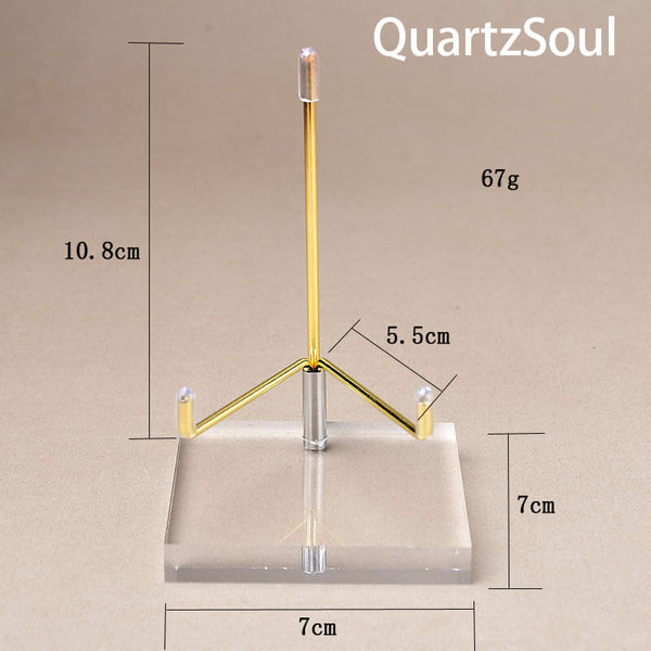 Crystal Display Stand with Clear Acrylic Base for Mineral