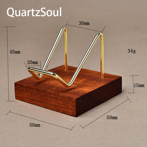 Crystal Display Stand with Metal Wire Holder for Spheres
