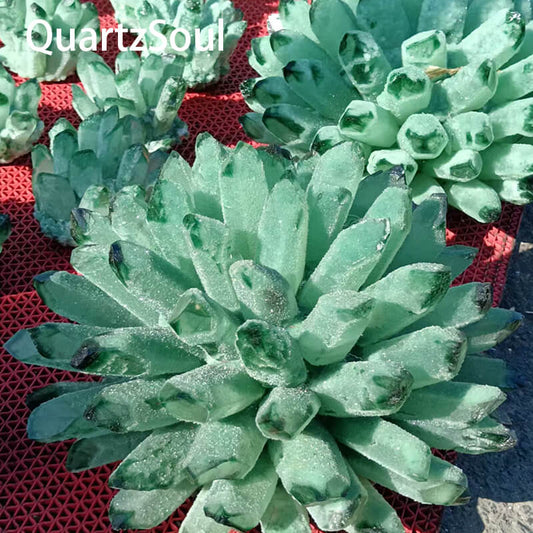 Wholesale Natural Green Ghost Crystal Cluster