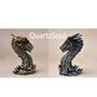 Hand-shaped crystal display stand in gold and silver finish for spheres and minerals