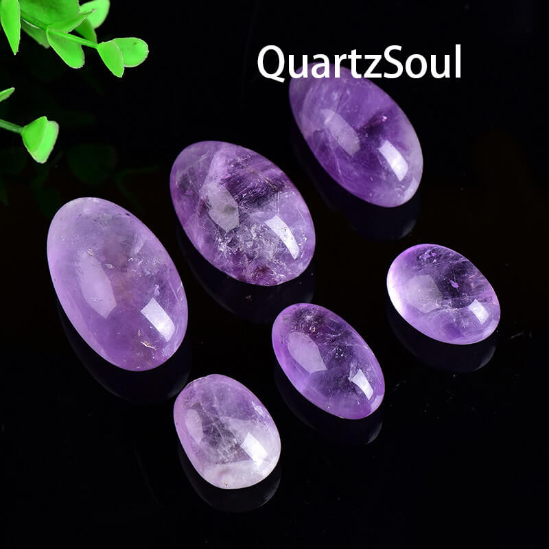 Brazilian Amethyst Tumbled Stones - Healing Crystal Gemstone